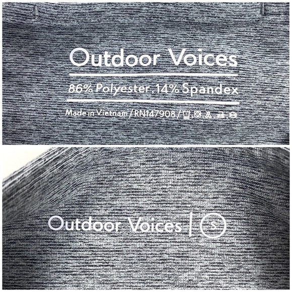 OUTDOOR Voices 7/8 Two-Tone Color Block Leggings in Gray - Picture 6 of 8